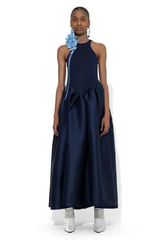 NAVY DRESS WITH TANK TOP SCOOPED sold by Marques ’ Almeida