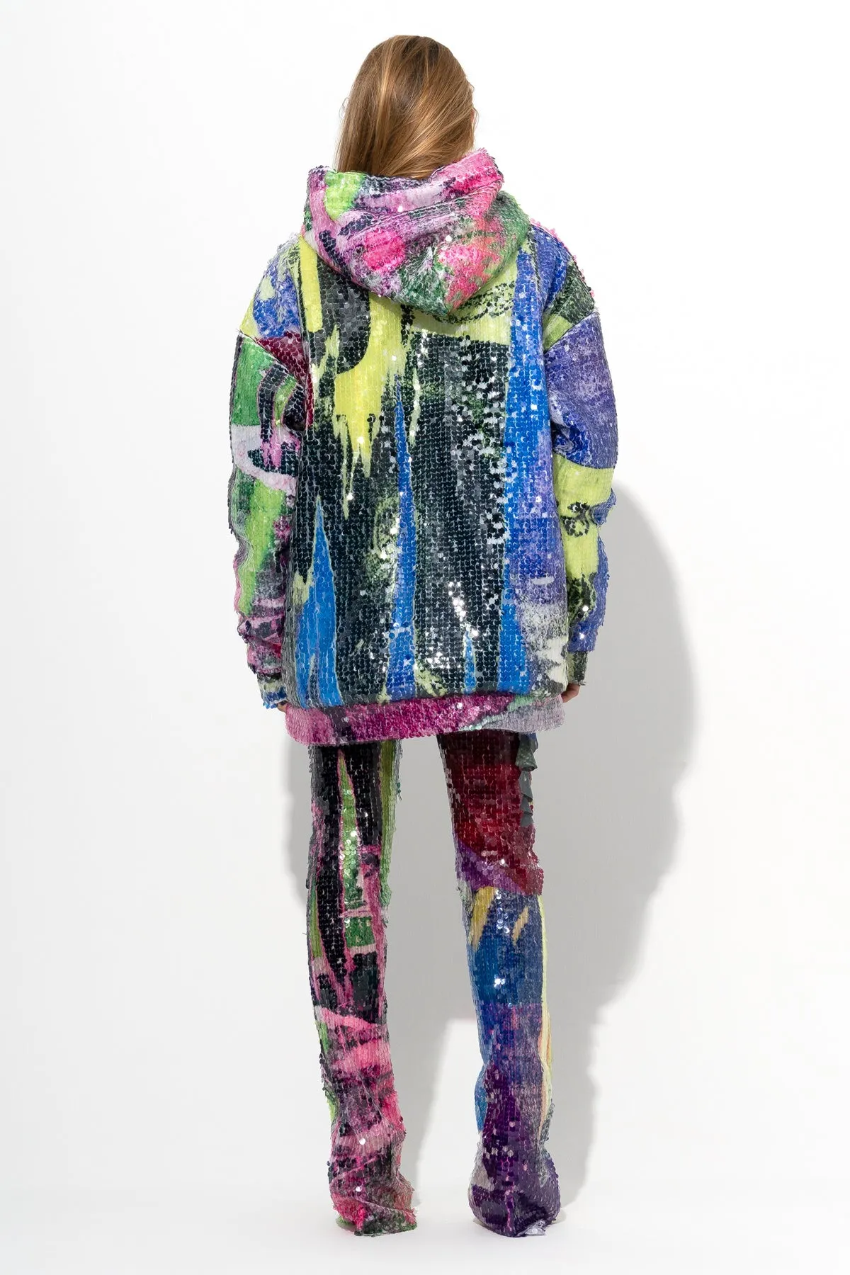 PRINTED SEQUIN HOODIE sold by Marques ’ Almeida product image thumbnail 3