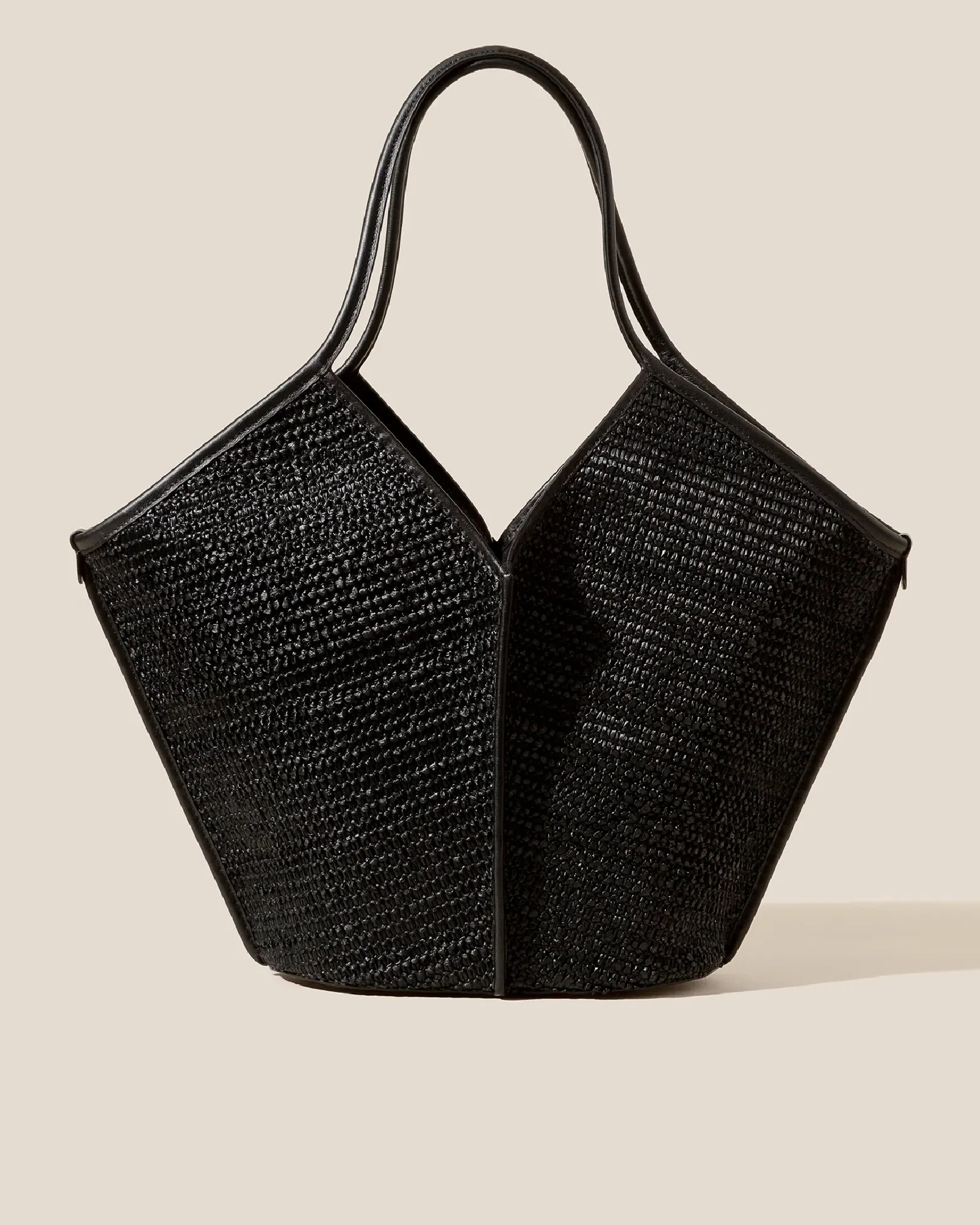 CALELLA RAFFIA - Leather-trimmed Tote Bag sold by Hereu Studio