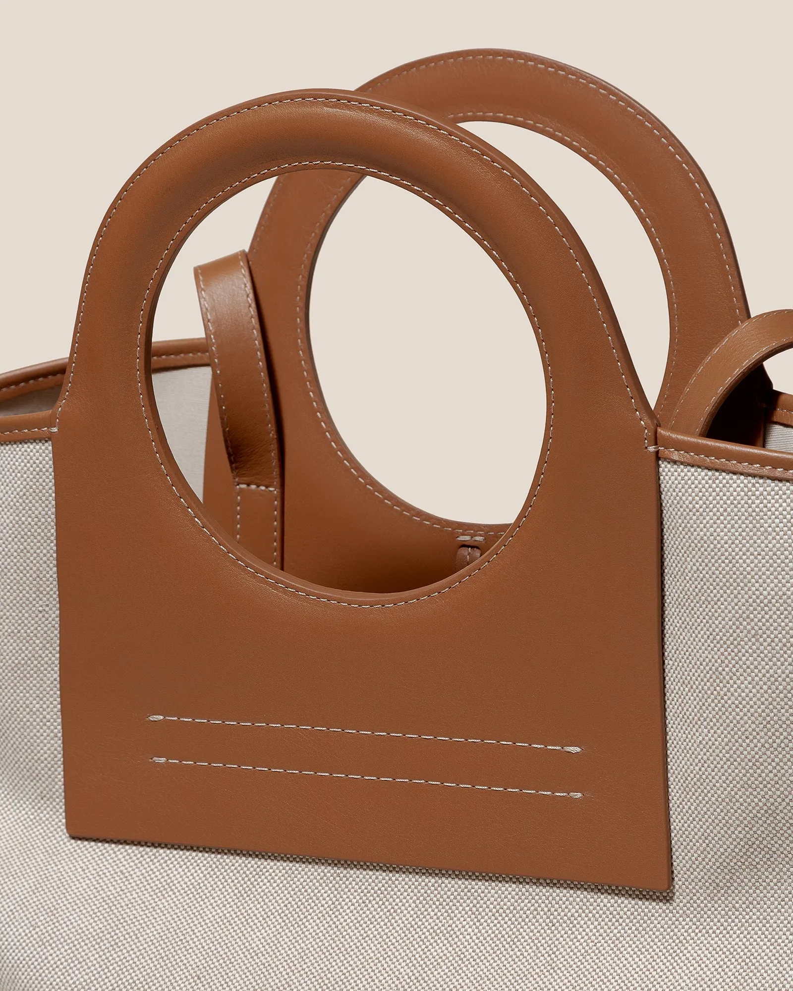 CALA L - Leather-trimmed Canvas Tote Bag sold by Hereu Studio product image thumbnail 2