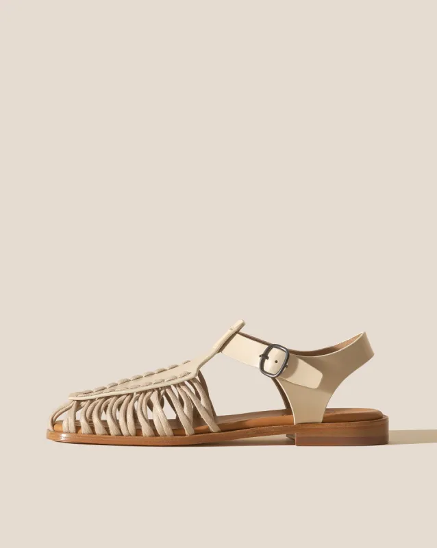 ALARO - Square-Toe T-bar Sandal sold by Hereu Studio