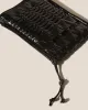 TRENA MINI CRINKLED GLOSSY - Flat Square Crossbody Bag sold by Hereu Studio