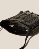 TRENA MINI CRINKLED GLOSSY - Flat Square Crossbody Bag sold by Hereu Studio