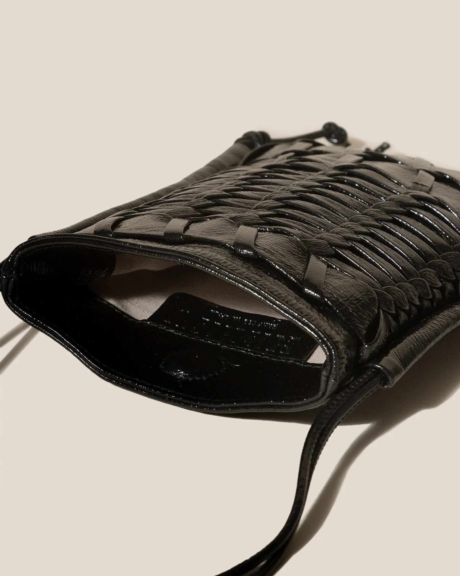 TRENA MINI CRINKLED GLOSSY - Flat Square Crossbody Bag sold by Hereu Studio product image thumbnail 4