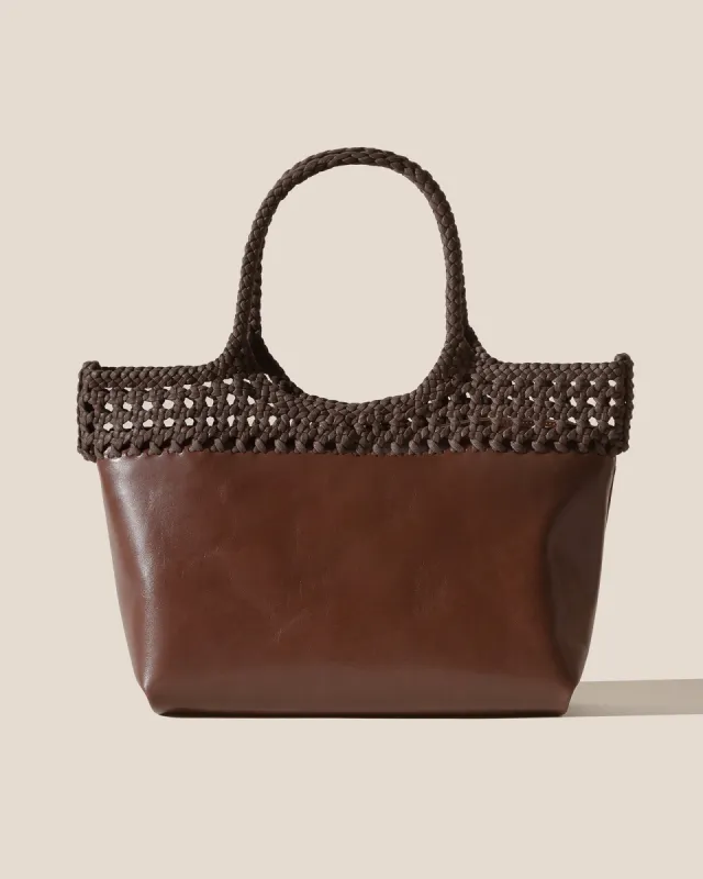 ELMA L - Braided Top Big Shoulder Bag sold by Hereu Studio