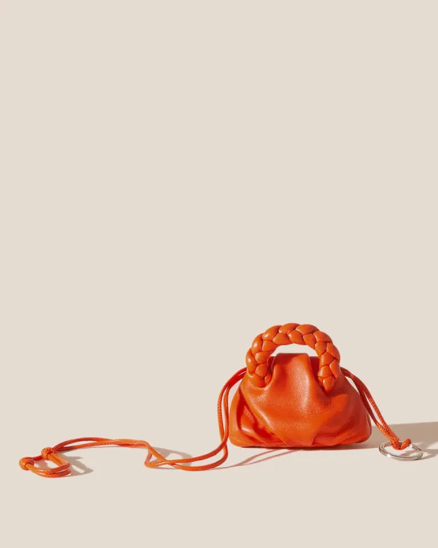 BOMBON MINI PURSE - Plaited-Handle Leather Keychain Purse made by Hereu Studio