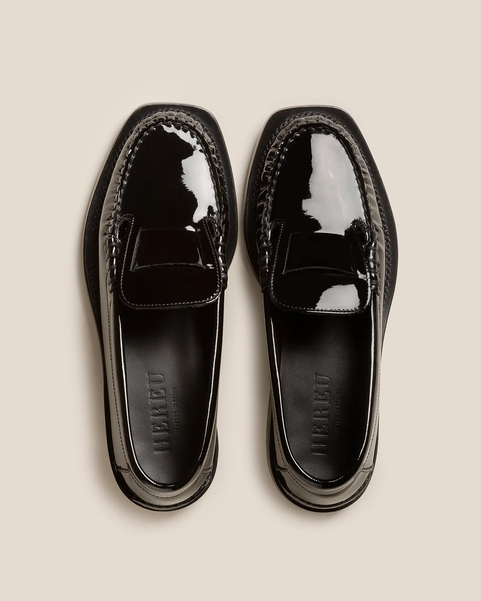 SINEU GLOSSY - Interlaced-detail Slip-on Loafer sold by Hereu Studio product image thumbnail 2