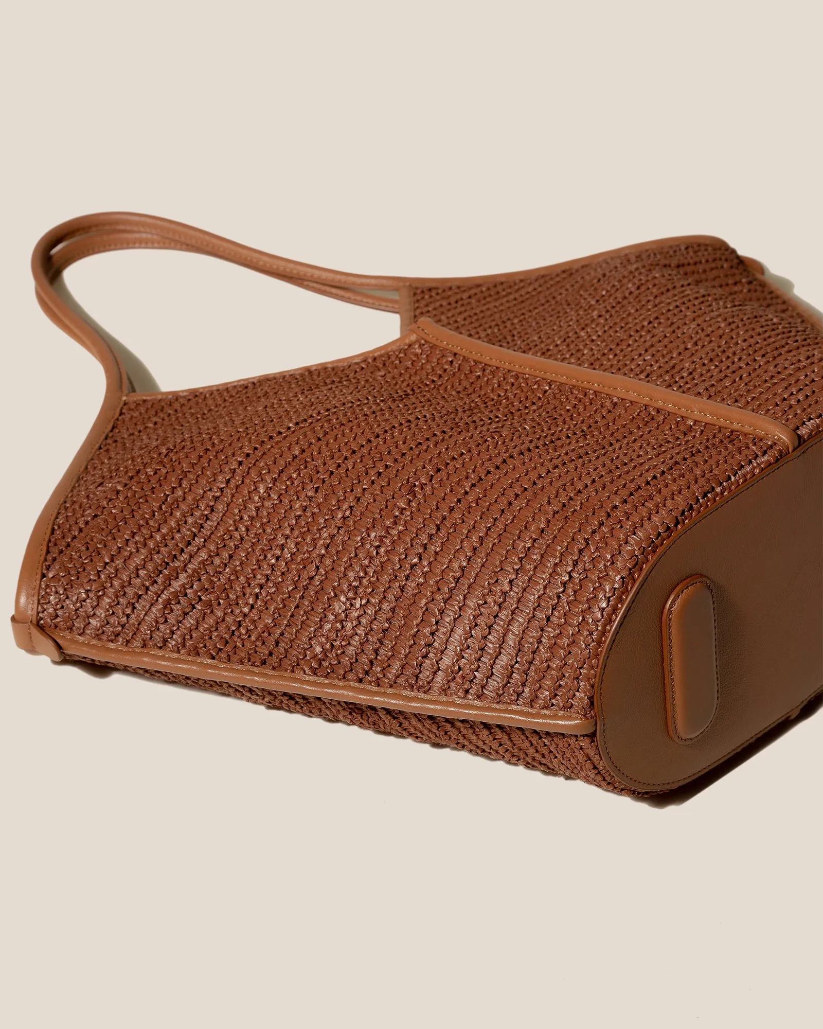 CALELLA RAFFIA - Leather-trimmed Tote Bag sold by Hereu Studio product image thumbnail 5