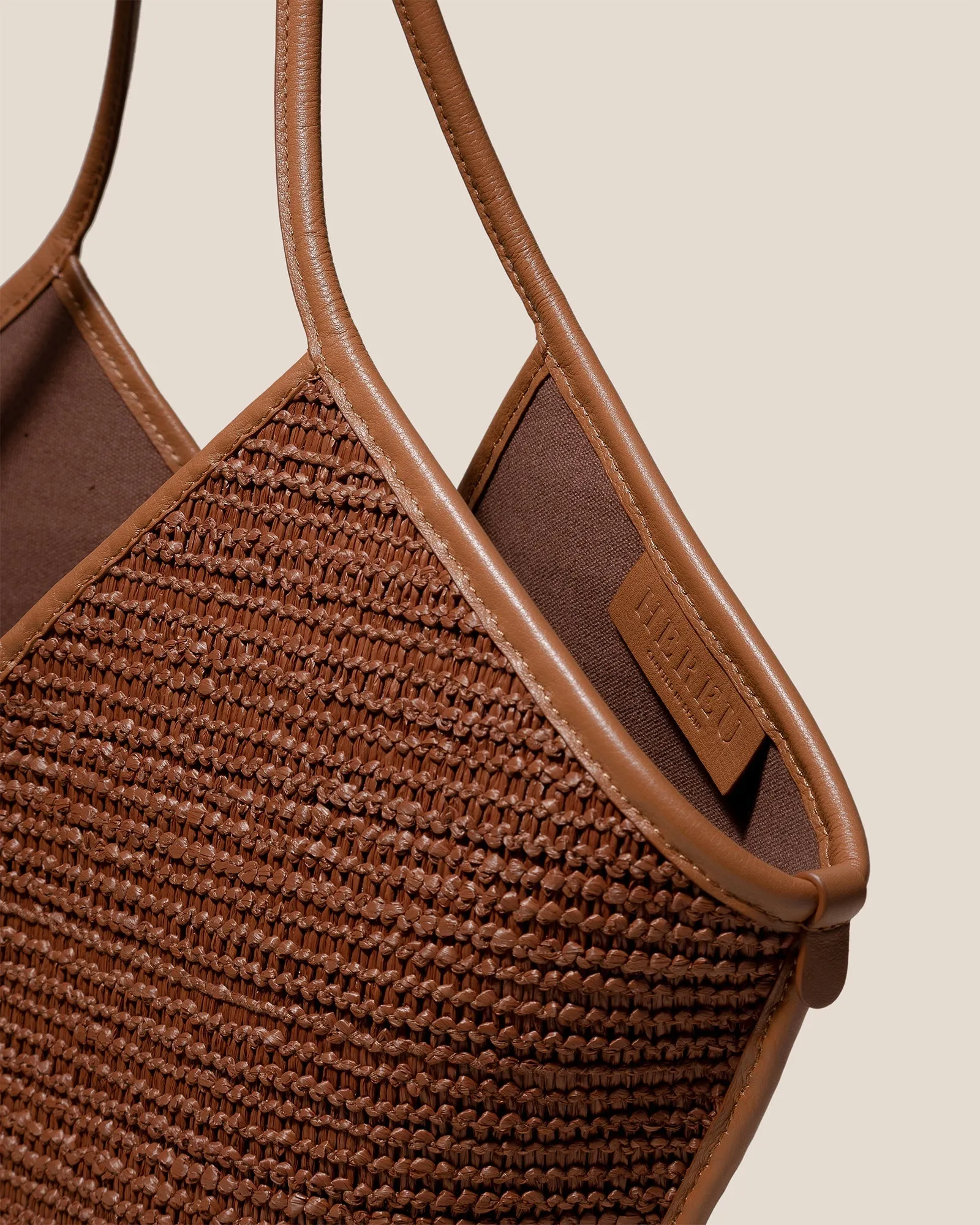 CALELLA RAFFIA - Leather-trimmed Tote Bag sold by Hereu Studio product image thumbnail 2