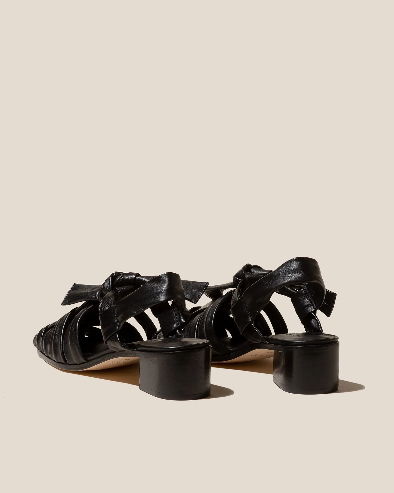 BENA HEELED - Interwoven Knotted T-bar Heeled Sandal sold by Hereu Studio product image thumbnail 3