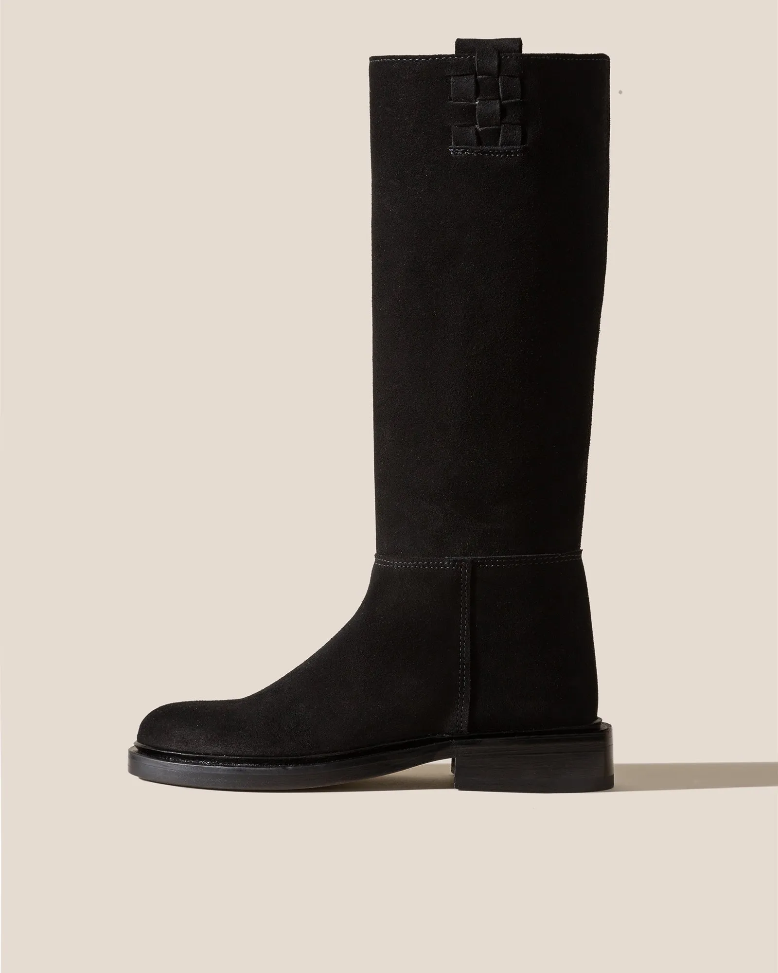 ANELLA WAXED - Interwoven Detailed Pull-On Boot sold by Hereu Studio