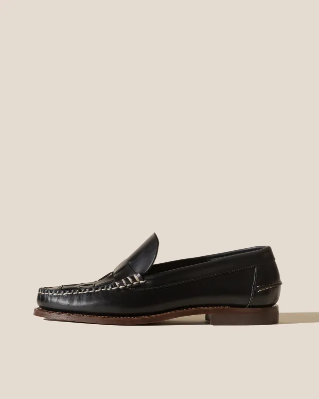 NOMBELA VEG TAN - Men's Interwoven Detail Slip-on Loafer sold by Hereu Studio
