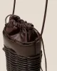 PINAR BUCKET - Braided Detail Crossbody Bag sold by Hereu Studio