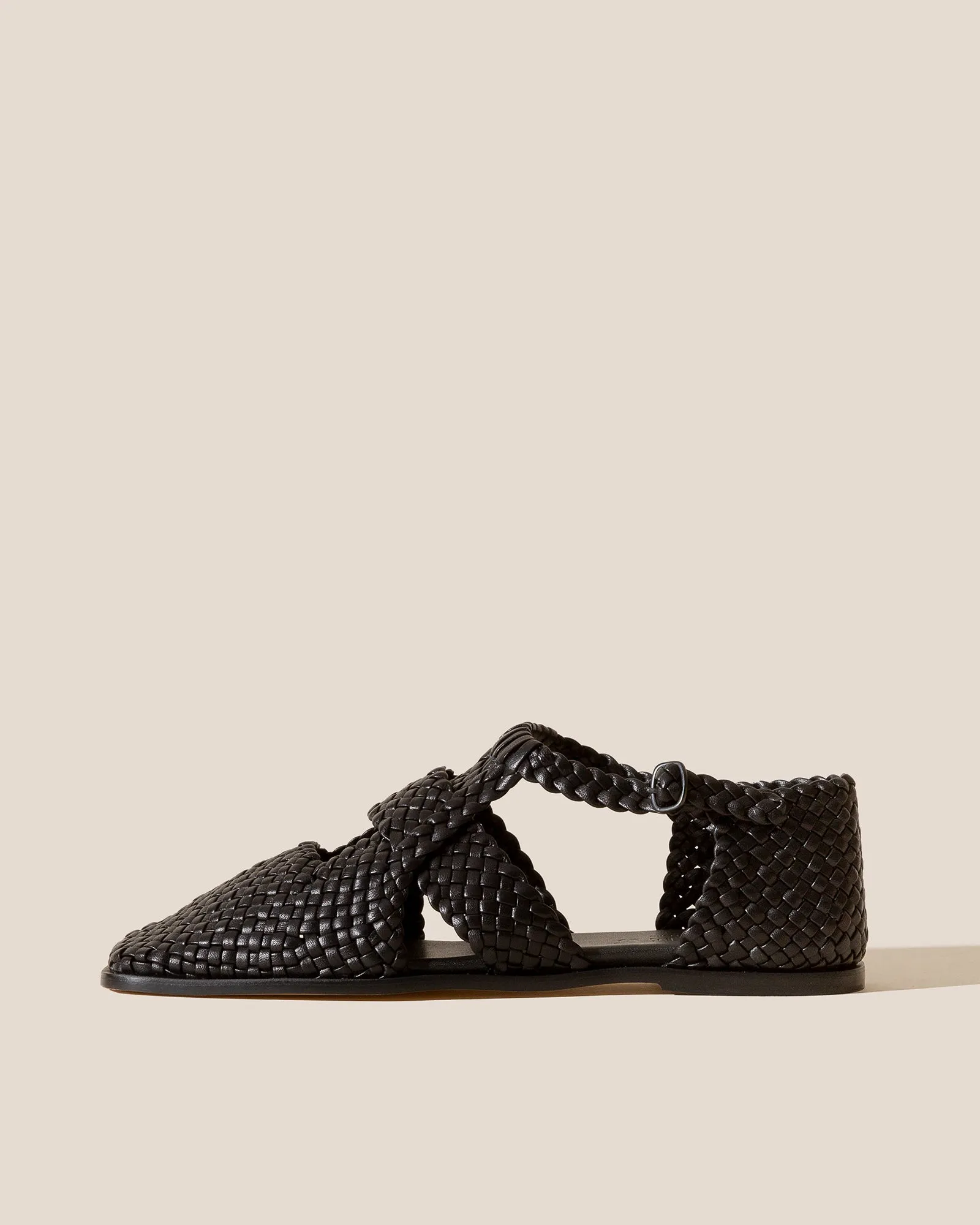 SERRA - Woven T-Bar Sandal sold by Hereu Studio