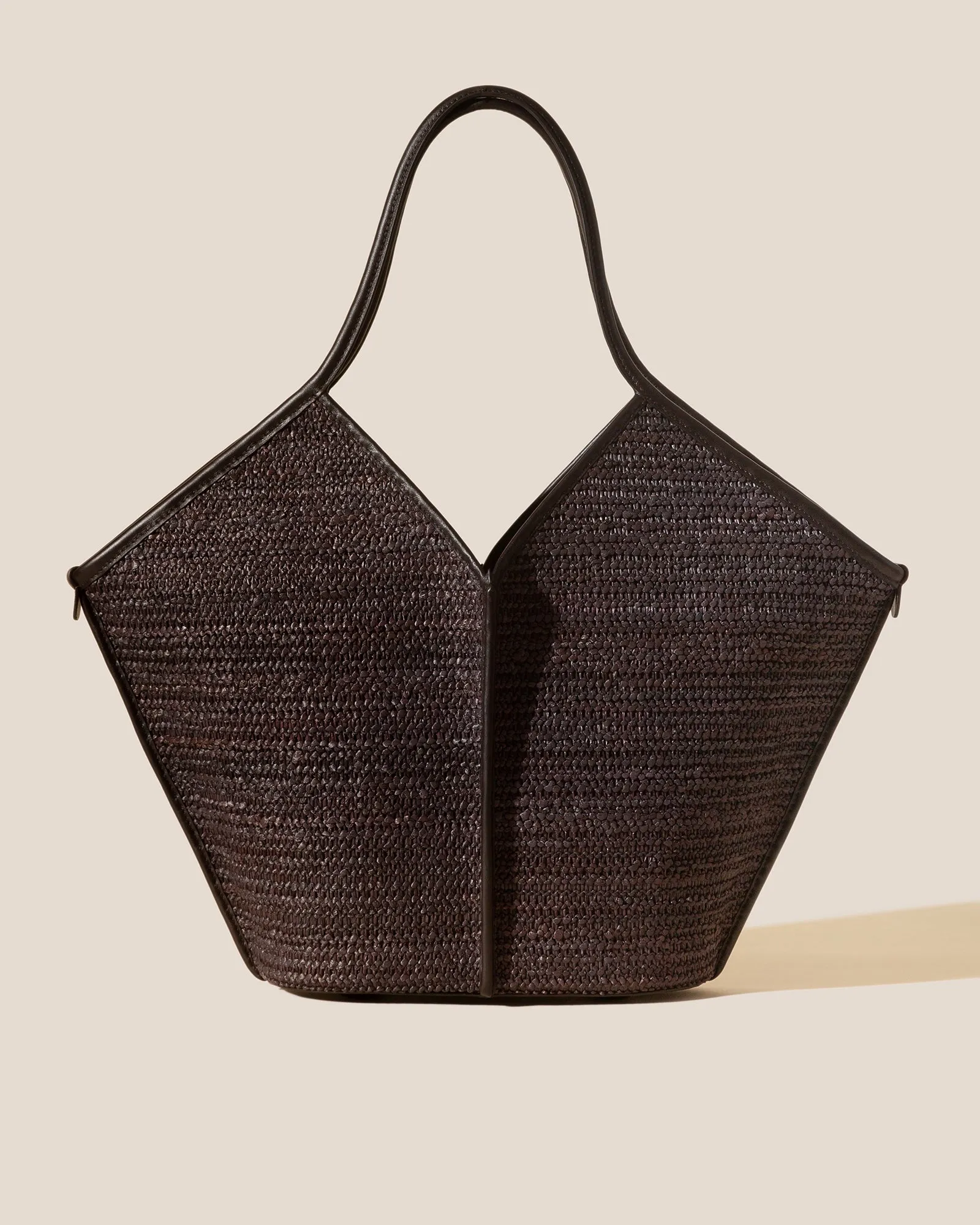 CALELLA RAFFIA - Leather-trimmed Tote Bag sold by Hereu Studio