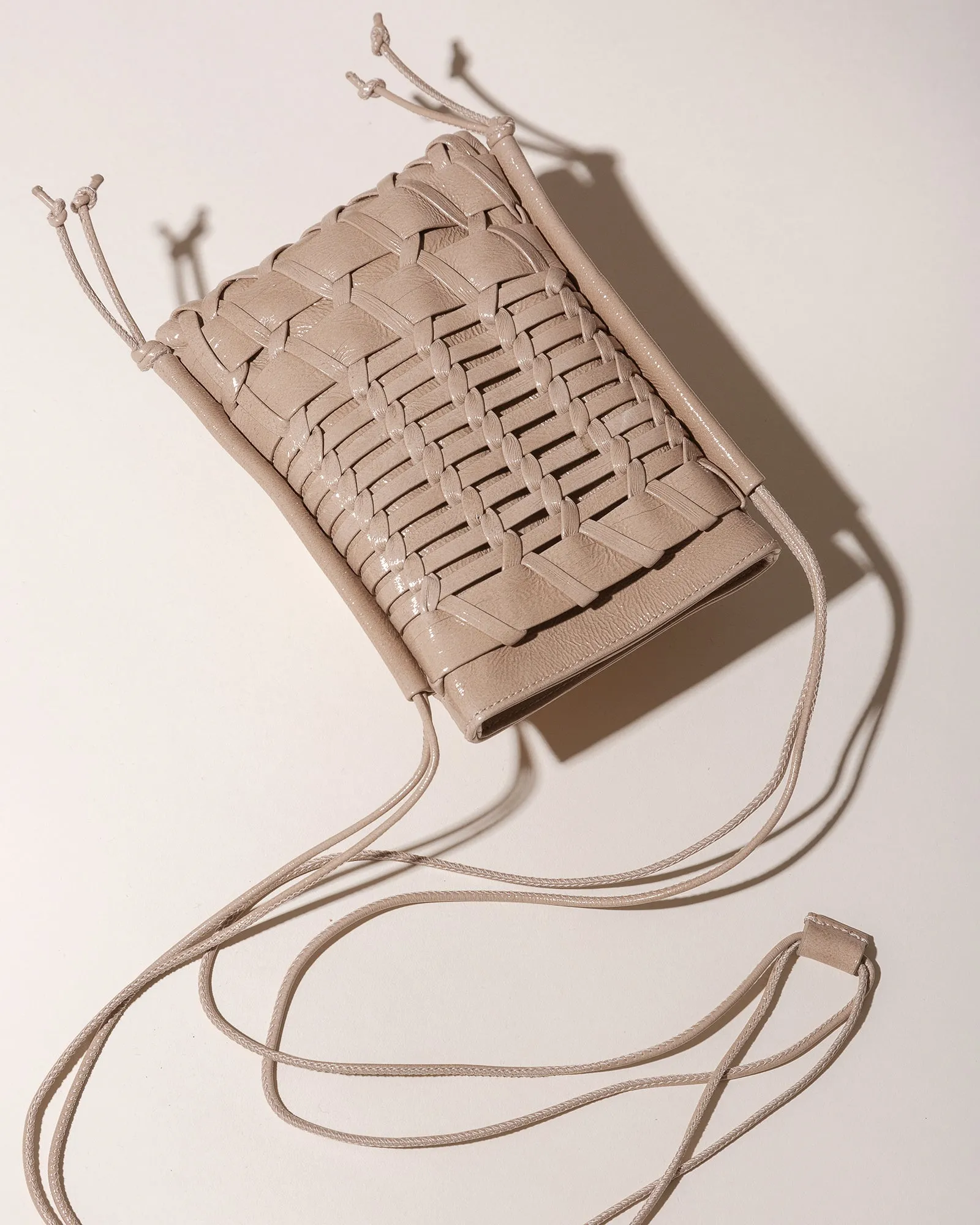 TRENA MINI CRINKLED GLOSSY - Flat Square Crossbody Bag sold by Hereu Studio product image thumbnail 3