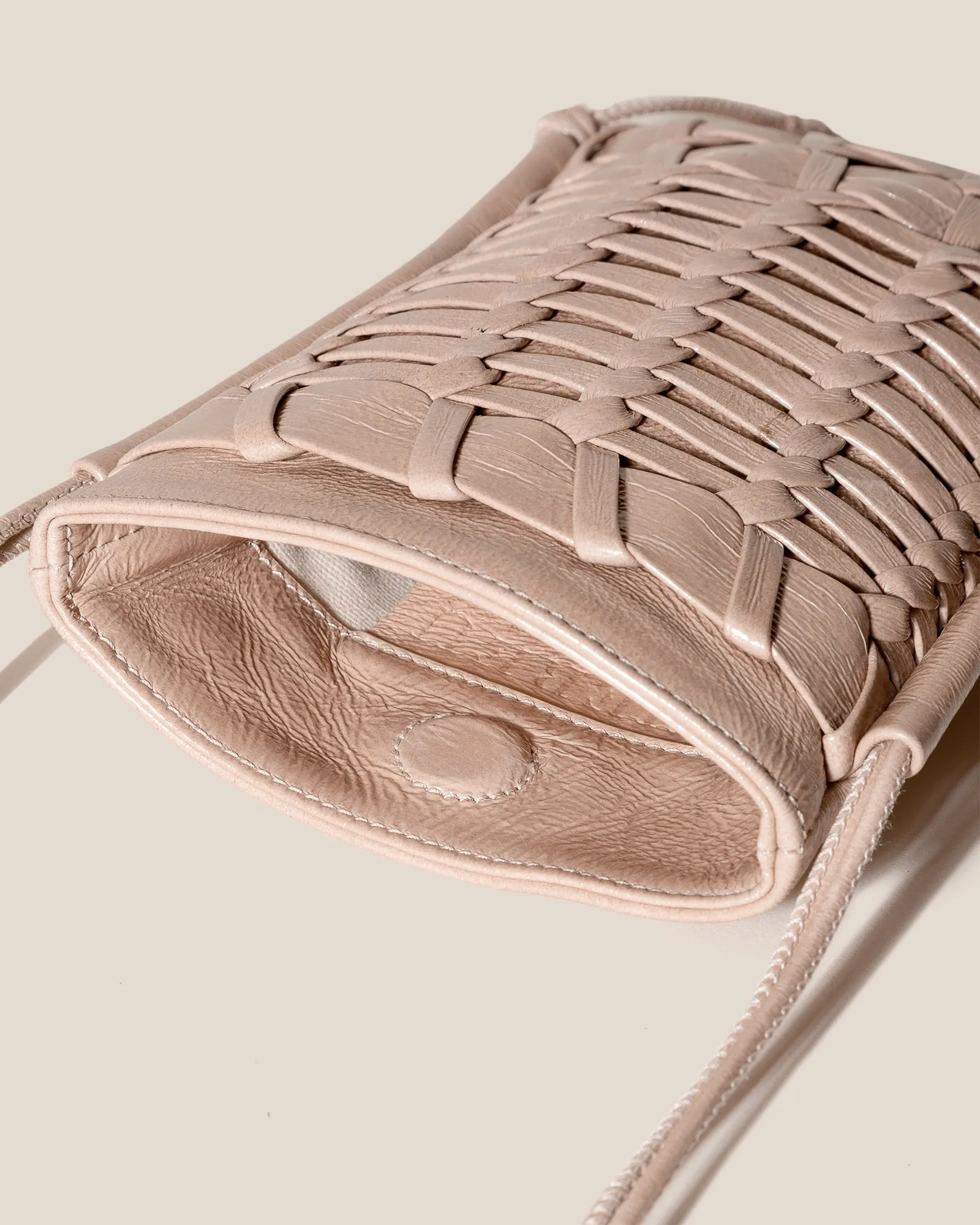 TRENA MINI CRINKLED GLOSSY - Flat Square Crossbody Bag sold by Hereu Studio product image thumbnail 4