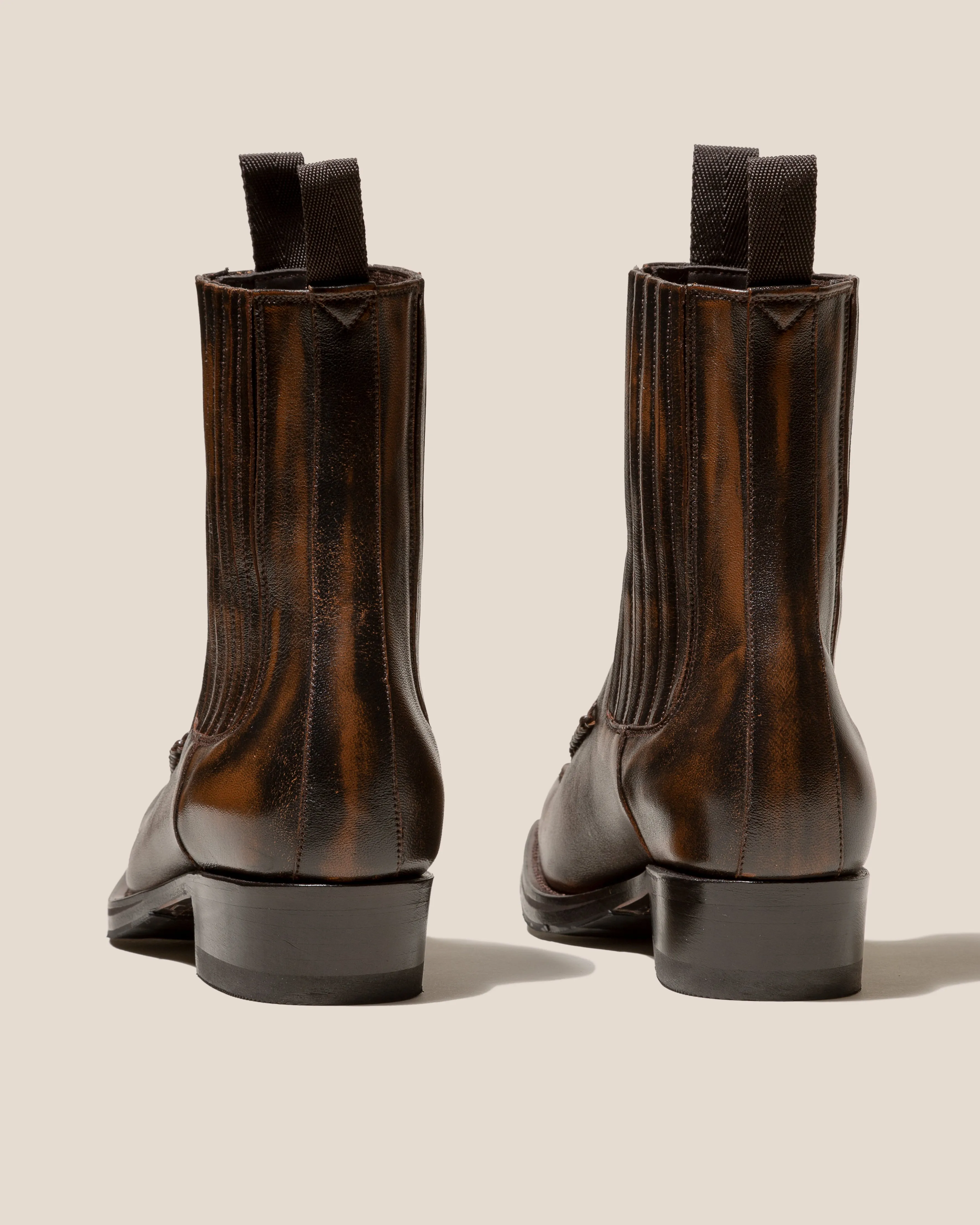 AGULLA - Men's Square-Toe Braided Detail Chelsea Boot sold by Hereu Studio product image thumbnail 4