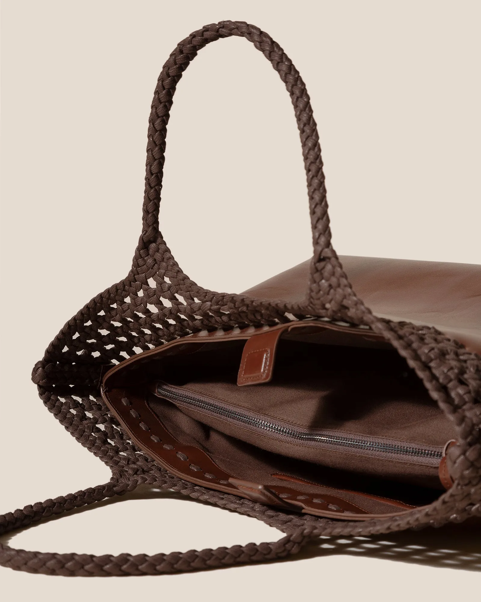 ELMA L - Braided Top Big Shoulder Bag sold by Hereu Studio product image thumbnail 3