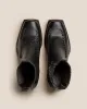 AGULLA - Square-Toe Braided Detail Chelsea Boot sold by Hereu Studio
