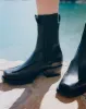 AGULLA - Square-Toe Braided Detail Chelsea Boot sold by Hereu Studio