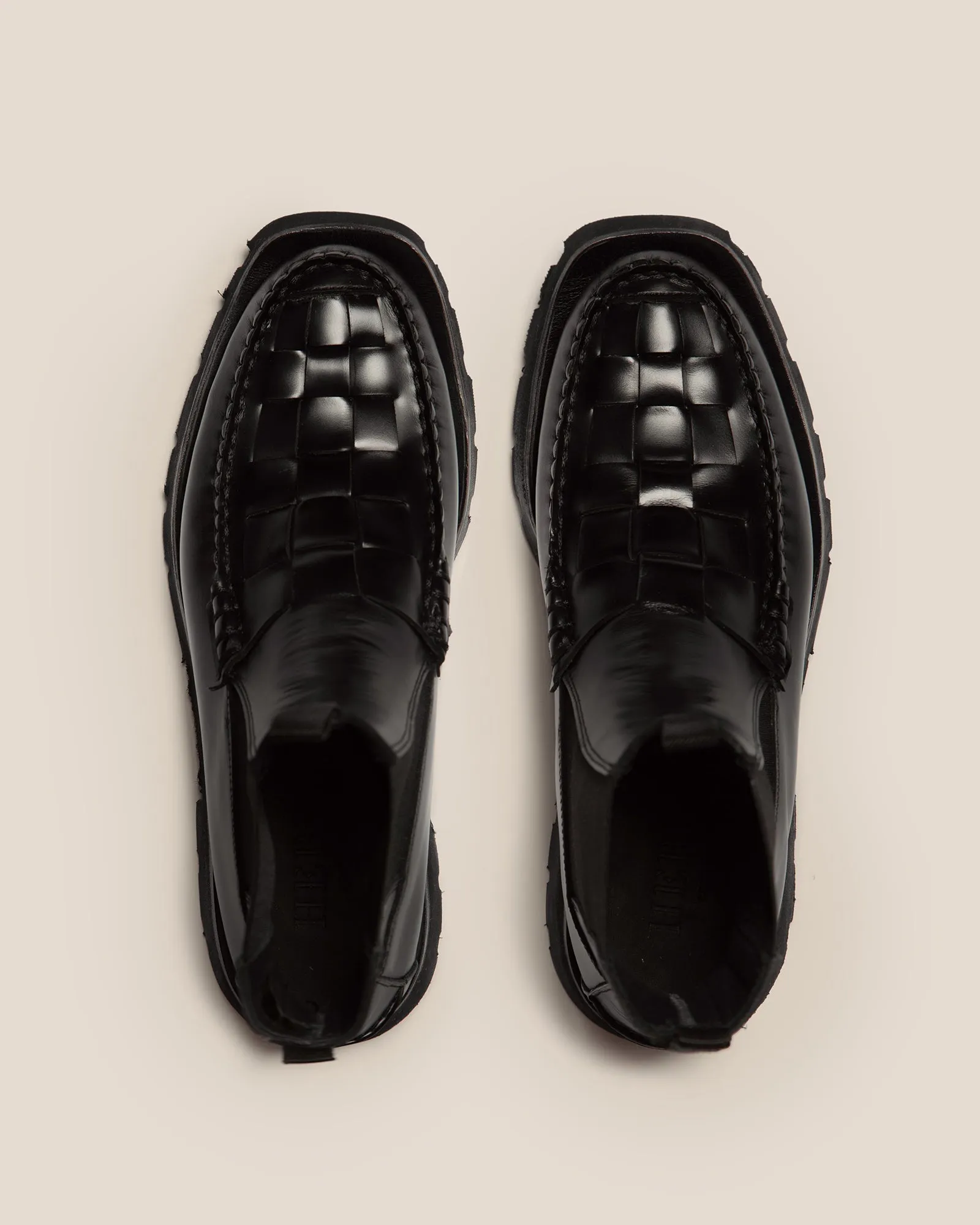 ALDA WOVEN SPORT - Tread Sole Interwoven-detail Low-calf Chelsea Boot sold by Hereu Studio product image thumbnail 3