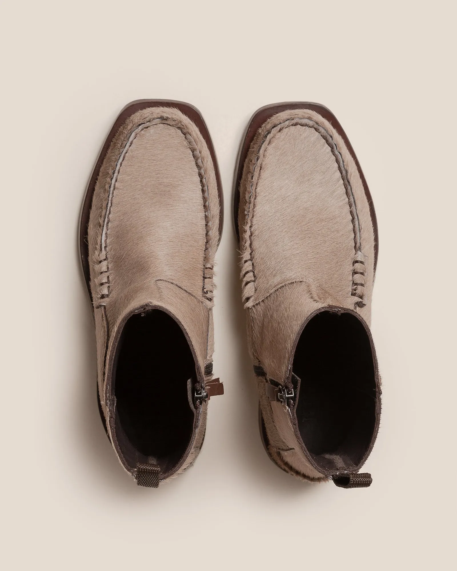 ANDREU CALF HAIR - Low-calf Zipped Boot sold by Hereu Studio product image thumbnail 2