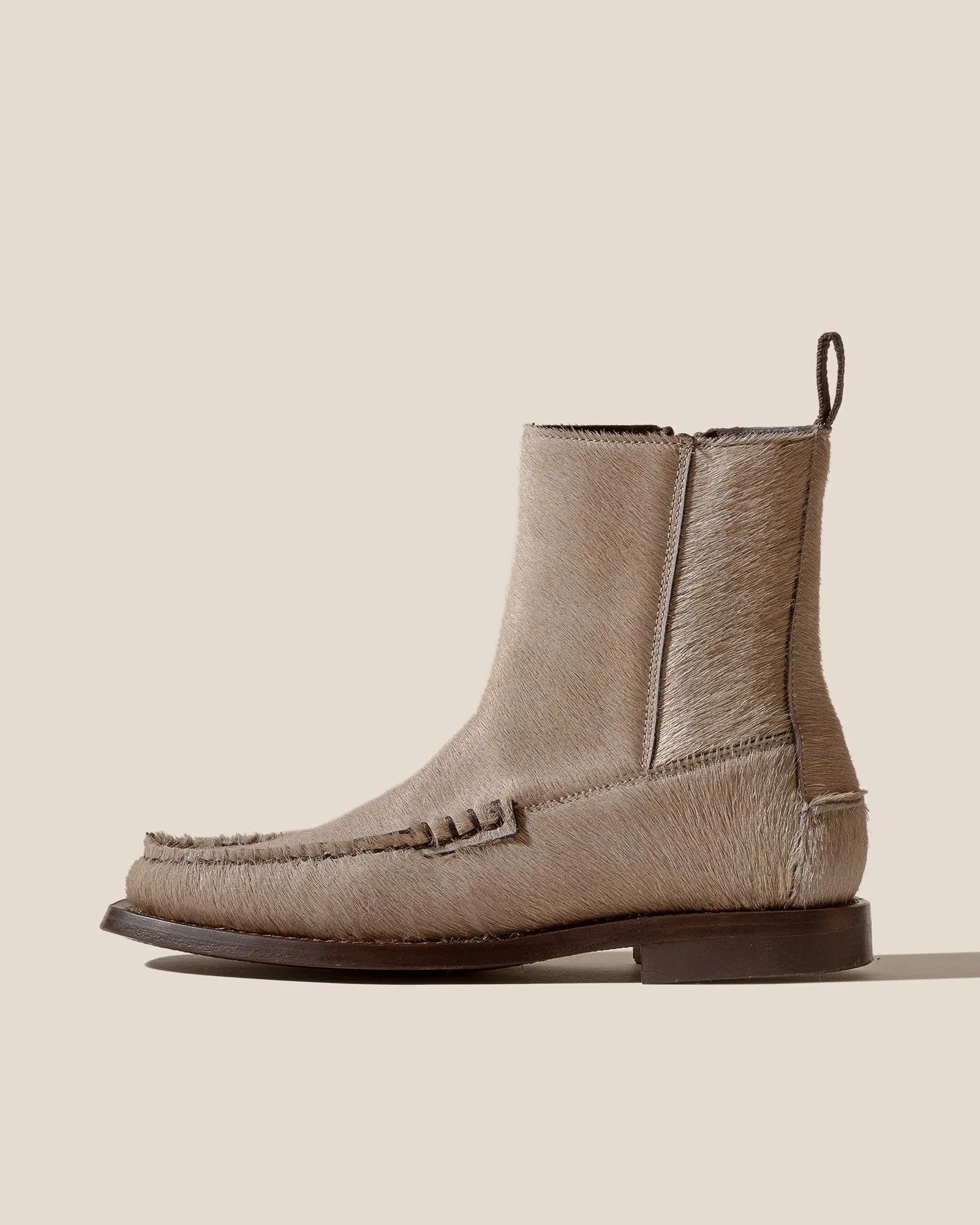 ANDREU CALF HAIR - Low-calf Zipped Boot sold by Hereu Studio