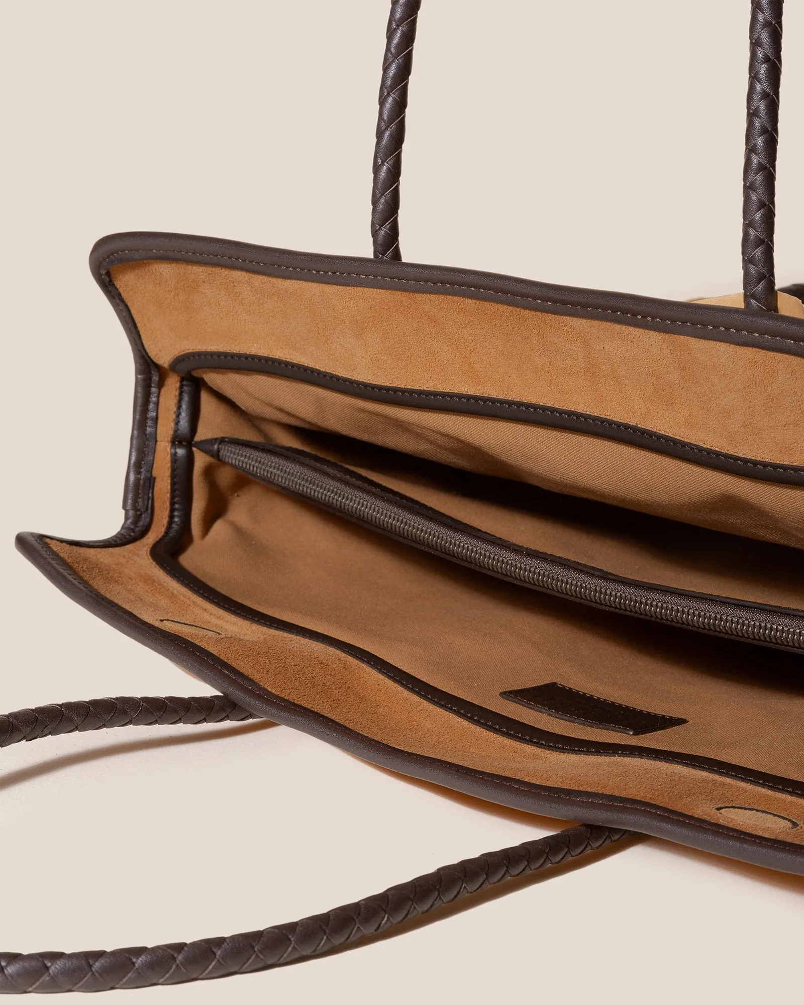 FORNA TOTE SUEDE - Leather Framed Shoulder Bag sold by Hereu Studio product image thumbnail 3