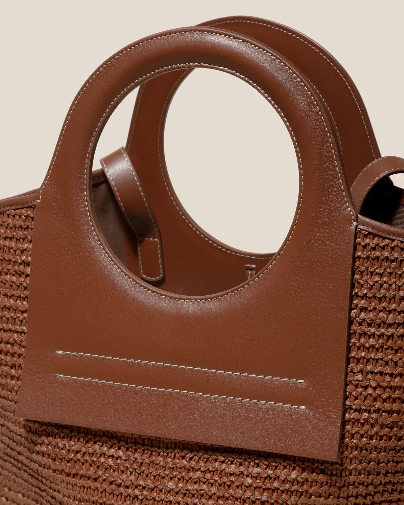 CALA S RAFFIA - Leather-trimmed Tote Bag sold by Hereu Studio product image thumbnail 2