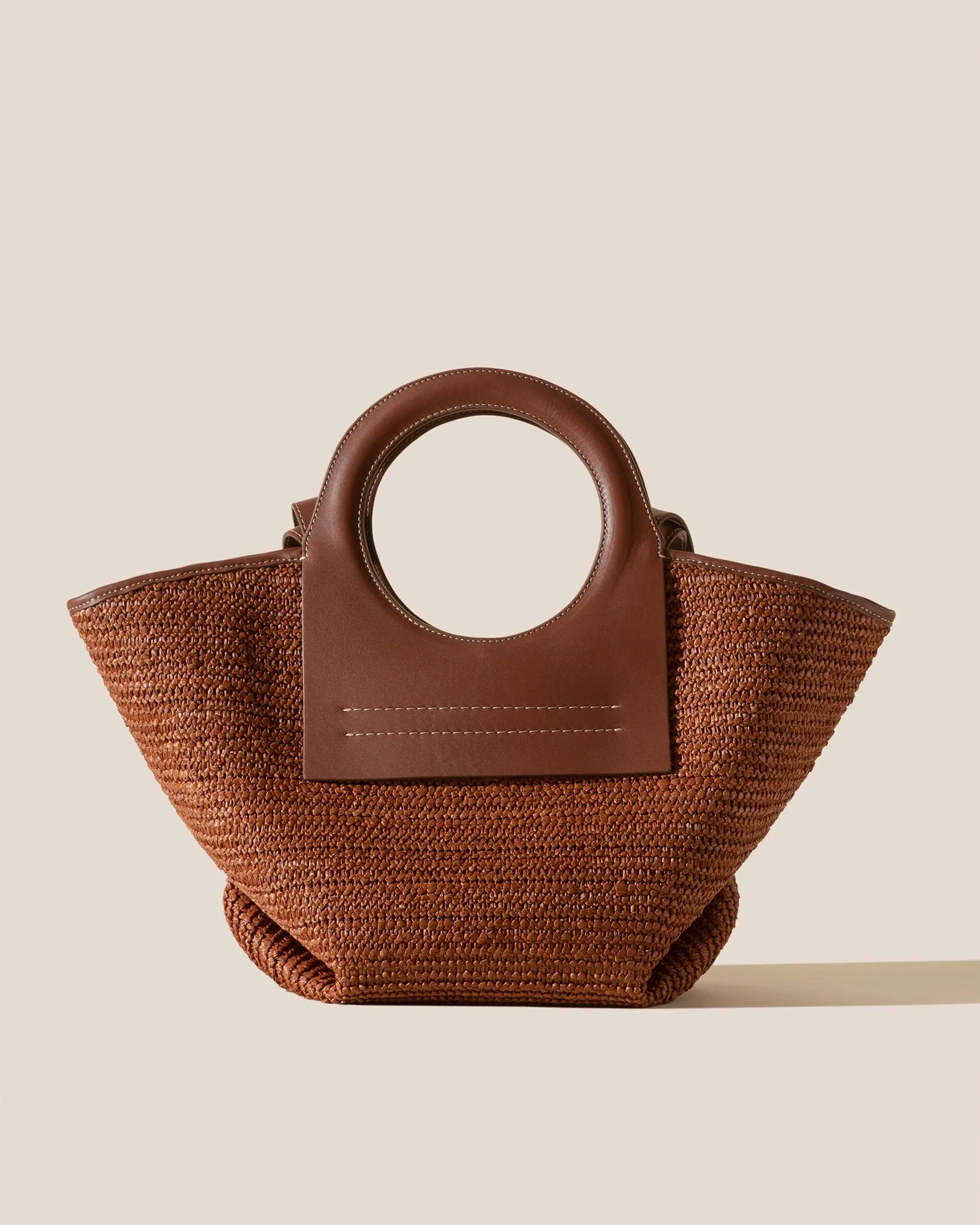 CALA S RAFFIA - Leather-trimmed Tote Bag sold by Hereu Studio