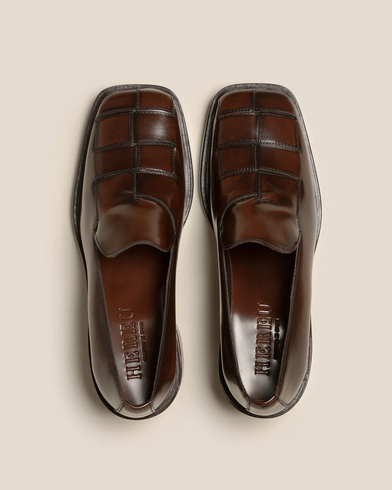 GUERA HEELED - Brushed Interwoven Slip-On Loafer sold by Hereu Studio product image thumbnail 3