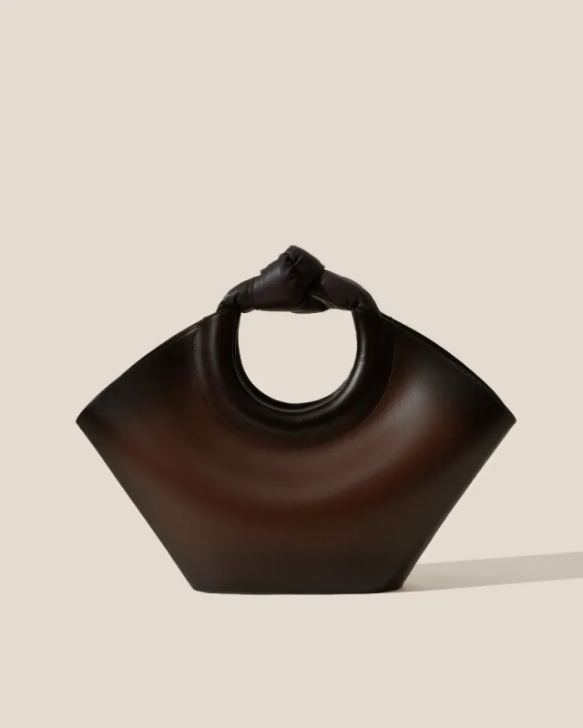 CASTELL AIRBRUSHED - Knotted-handle Leather Tote Bag sold by Hereu Studio