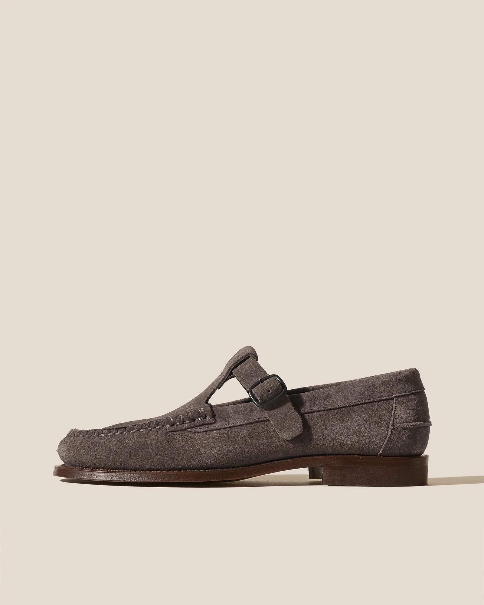ALBER SUEDE - Men's T-bar Loafer sold by Hereu Studio