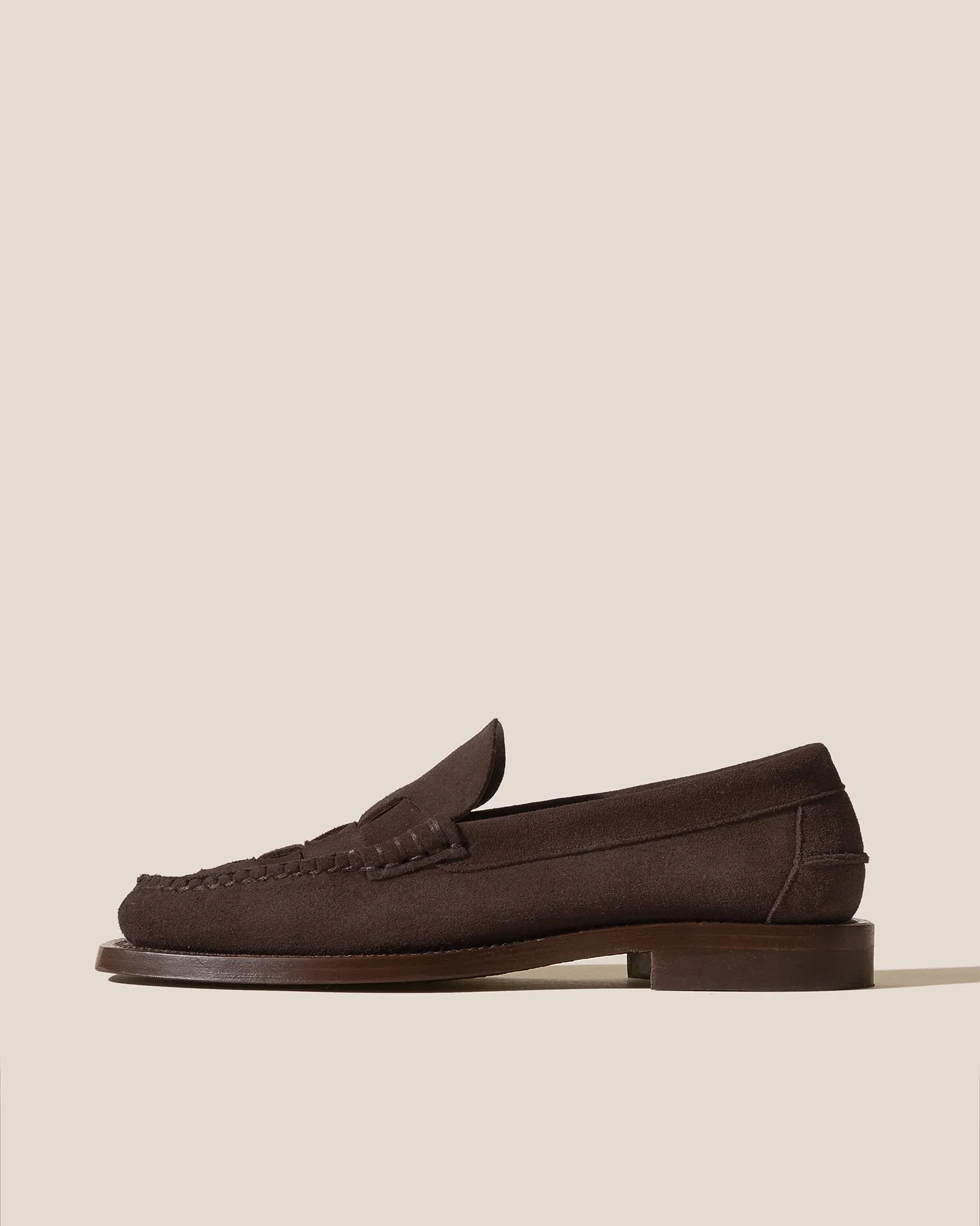 NOMBELA SUEDE - Interwoven Detail Slip-on Loafer sold by Hereu Studio
