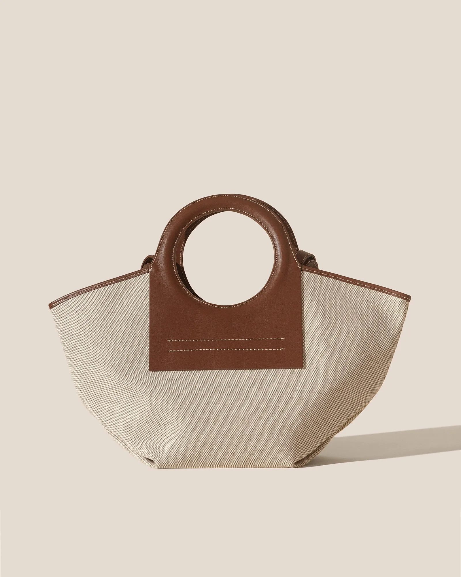 CALA S - Leather-trimmed Canvas Tote Bag sold by Hereu Studio