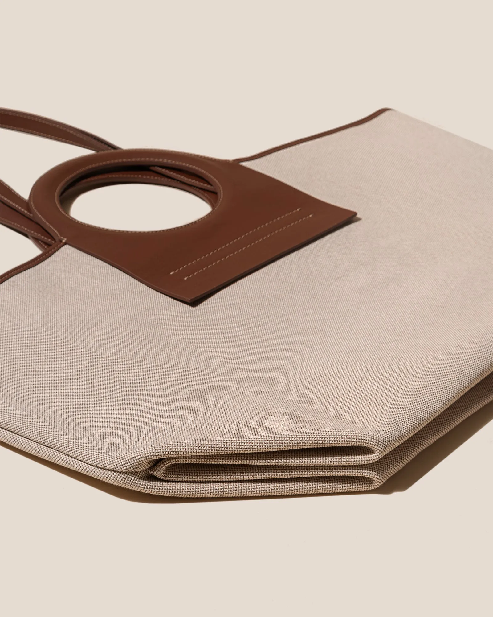 CALA S - Leather-trimmed Canvas Tote Bag sold by Hereu Studio product image thumbnail 5