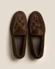 NOMBELA CALF HAIR - Interwoven Detail Slip-on Loafer sold by Hereu Studio