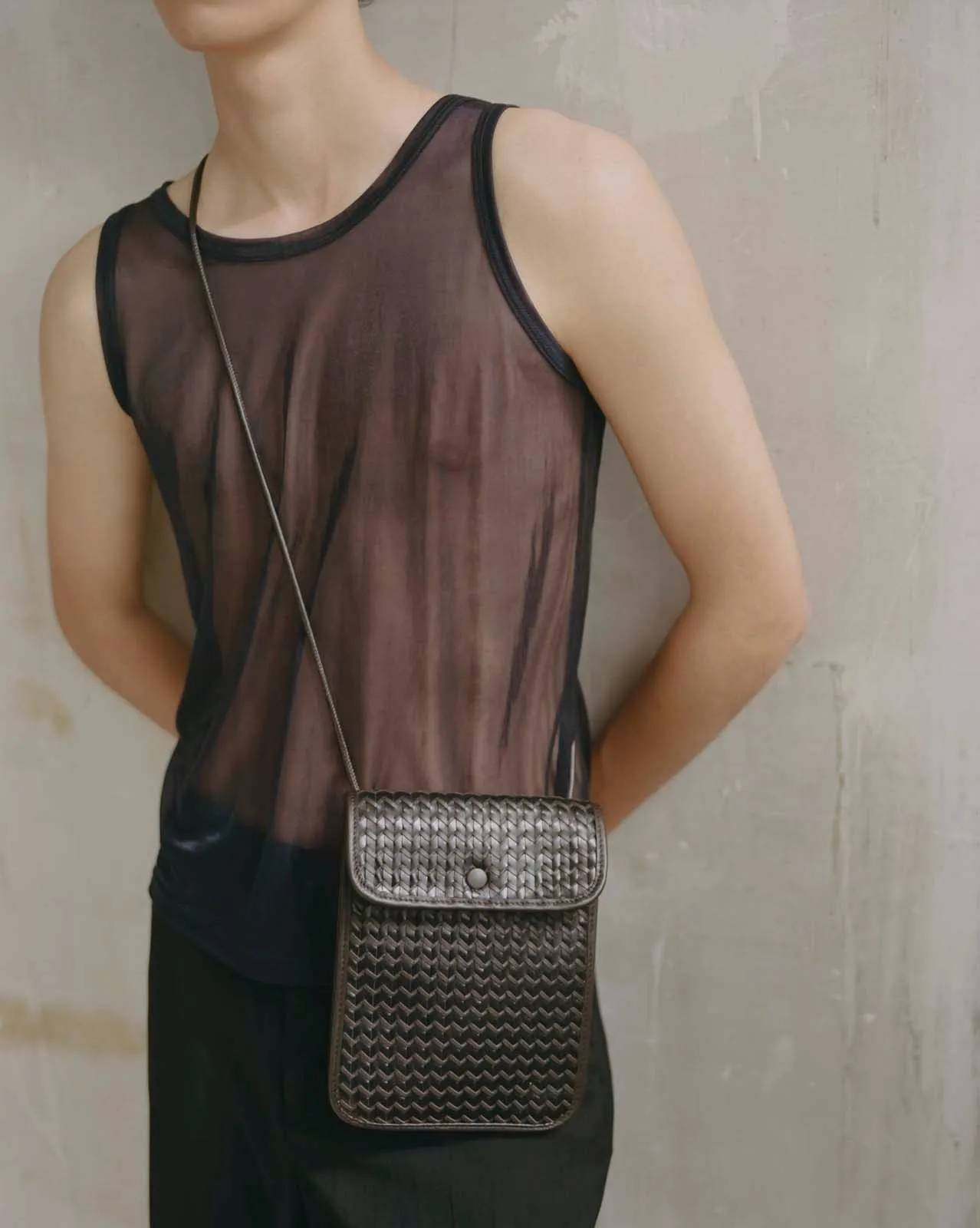 TERRA WOVEN - Square-Flat Crossbody Bag sold by Hereu Studio