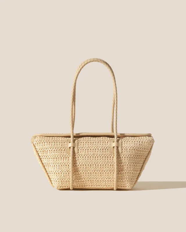 FORNA RAFFIA - Leather Framed Shoulder Bag sold by Hereu Studio