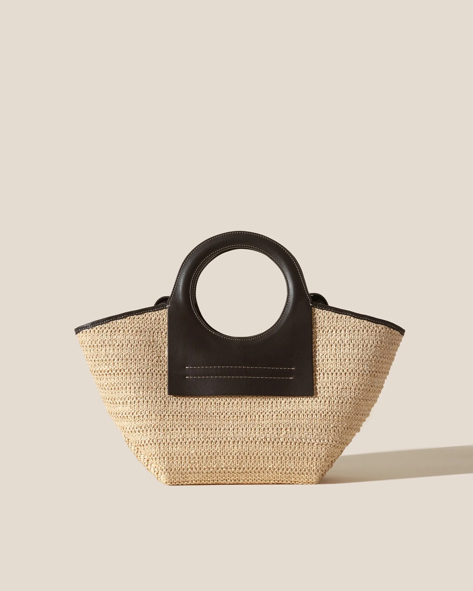 CALA S RAFFIA - Leather-trimmed Tote Bag sold by Hereu Studio