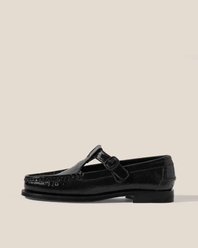 ALBER CRINKLED GLOSSY - T-bar Loafer sold by Hereu Studio