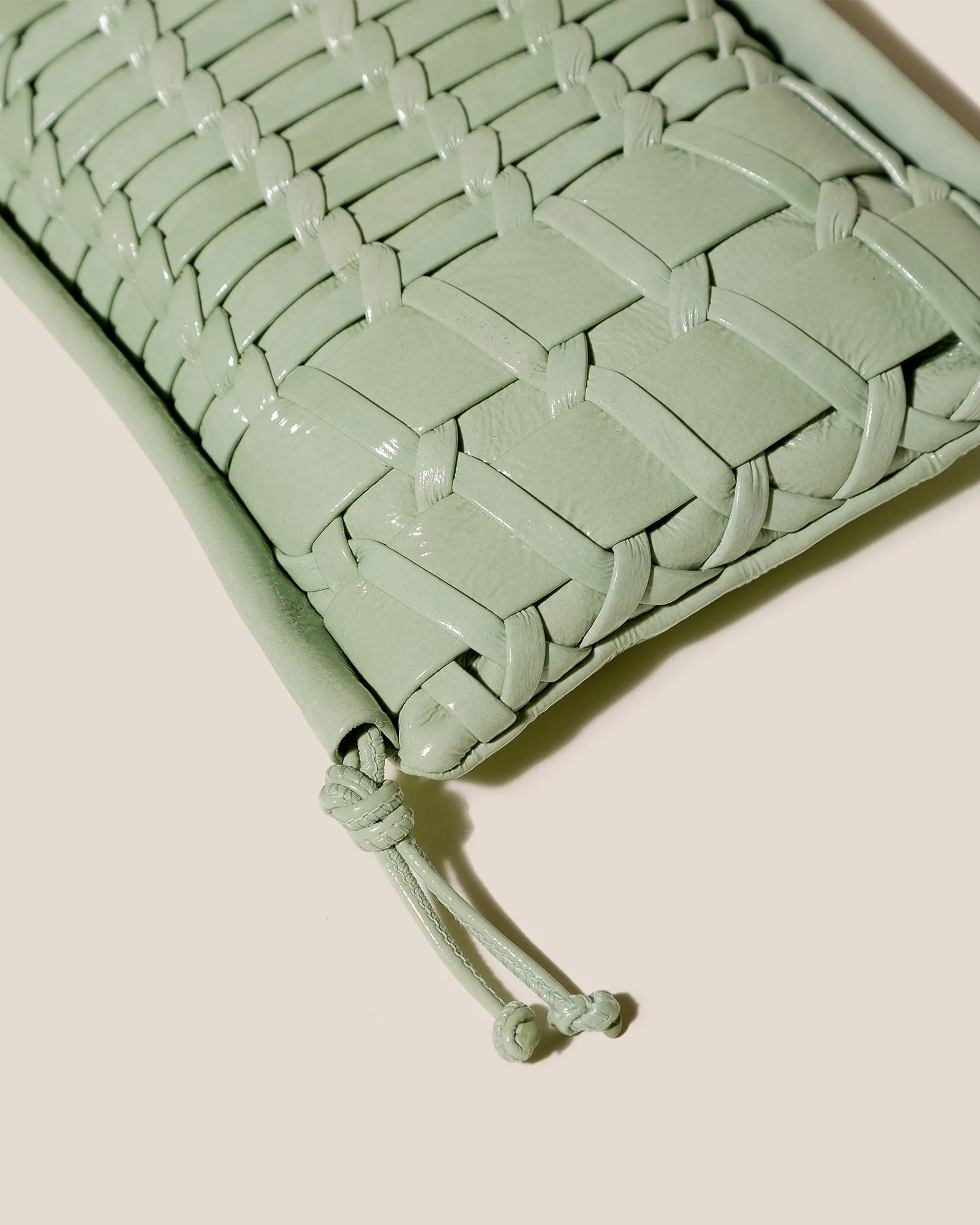 TRENA MINI CRINKLED GLOSSY - Flat Square Crossbody Bag sold by Hereu Studio product image thumbnail 2