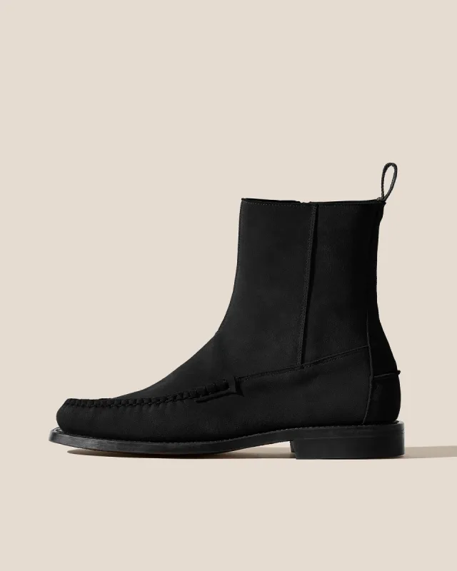 ANDREU SUEDE - Mid-Calf Zipped Boot sold by Hereu Studio