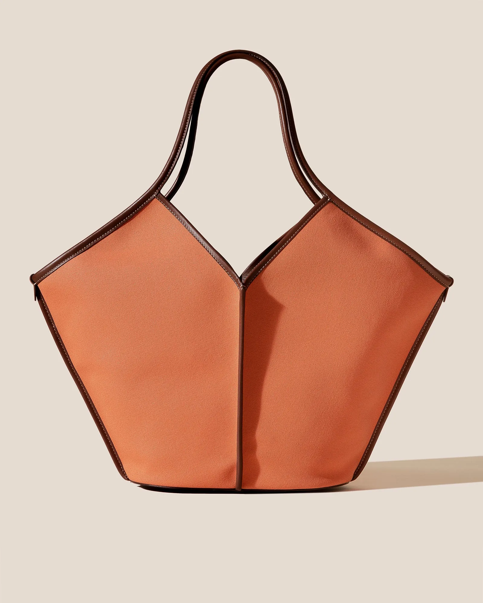 CALELLA - Leather-trimmed Organic Cotton Tote Bag sold by Hereu Studio