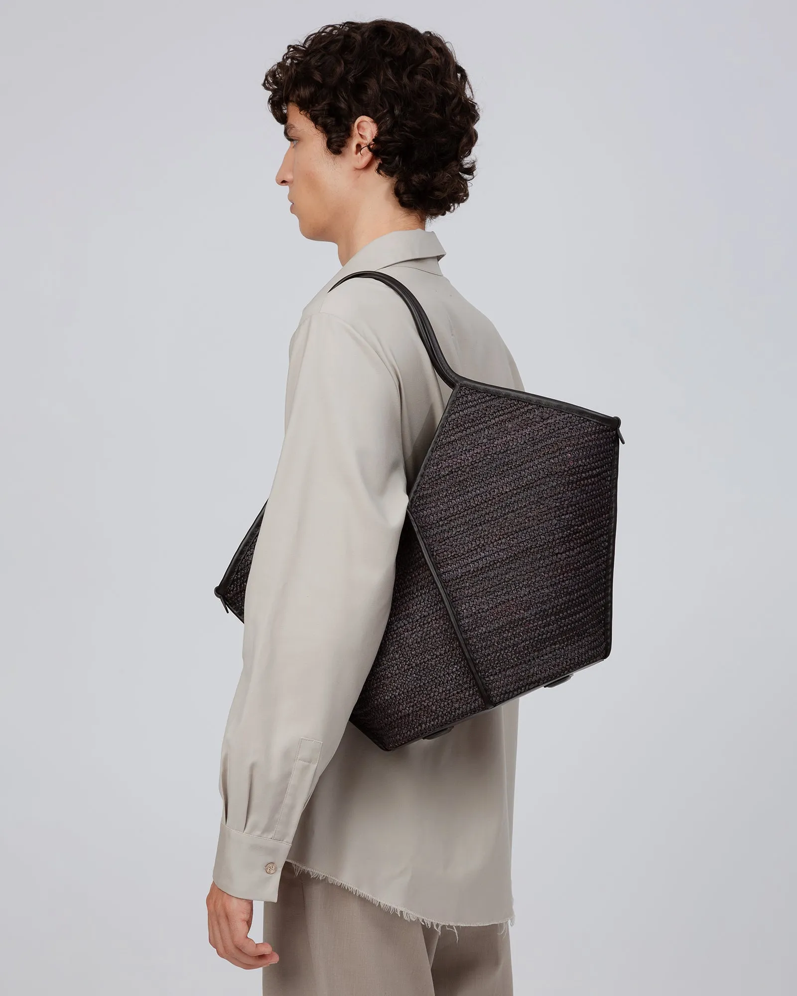 CALELLA RAFFIA - Leather-trimmed Tote Bag sold by Hereu Studio product image thumbnail 2