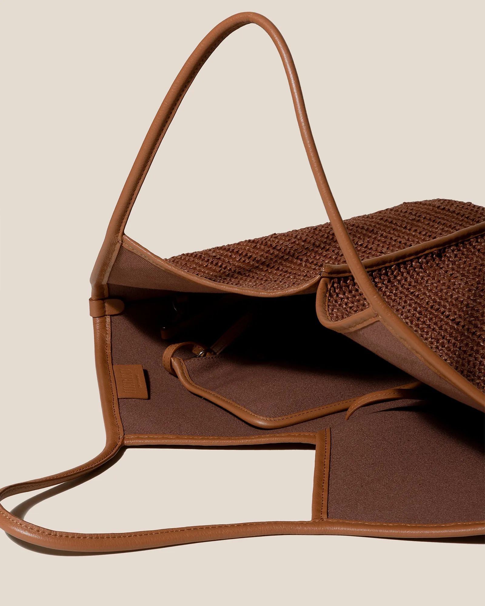 CALELLA RAFFIA - Leather-trimmed Tote Bag sold by Hereu Studio product image thumbnail 3