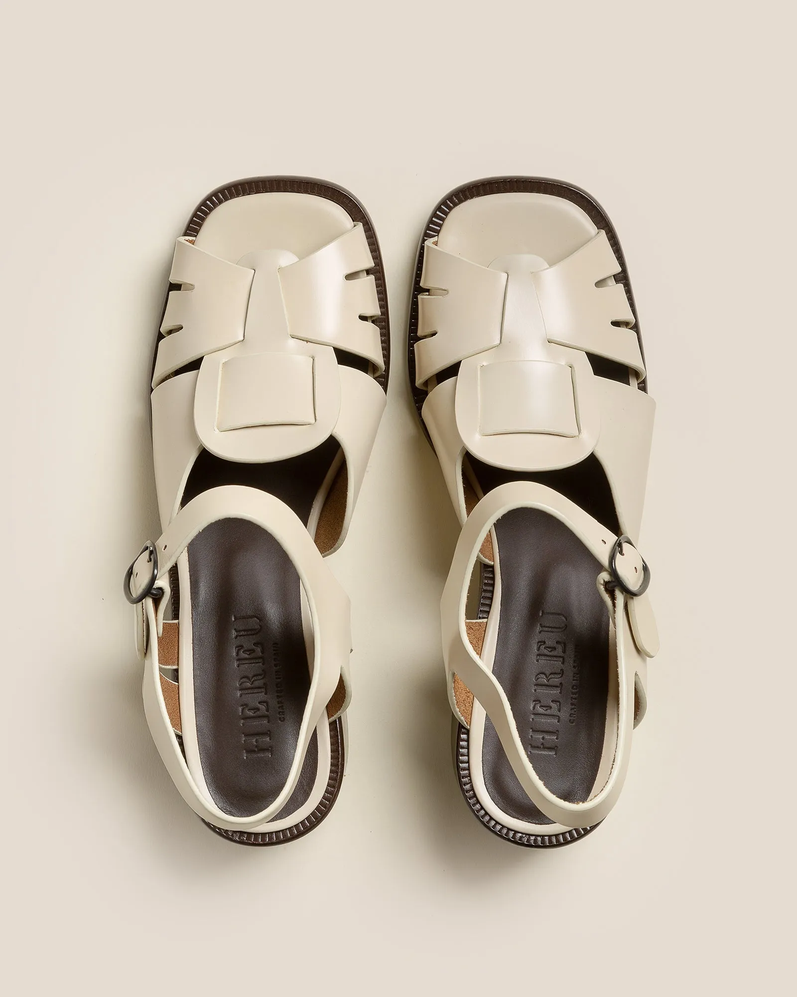 ANCORA SQUARED HEELED - Open-Toe Fisherman Sandal sold by Hereu Studio product image thumbnail 3