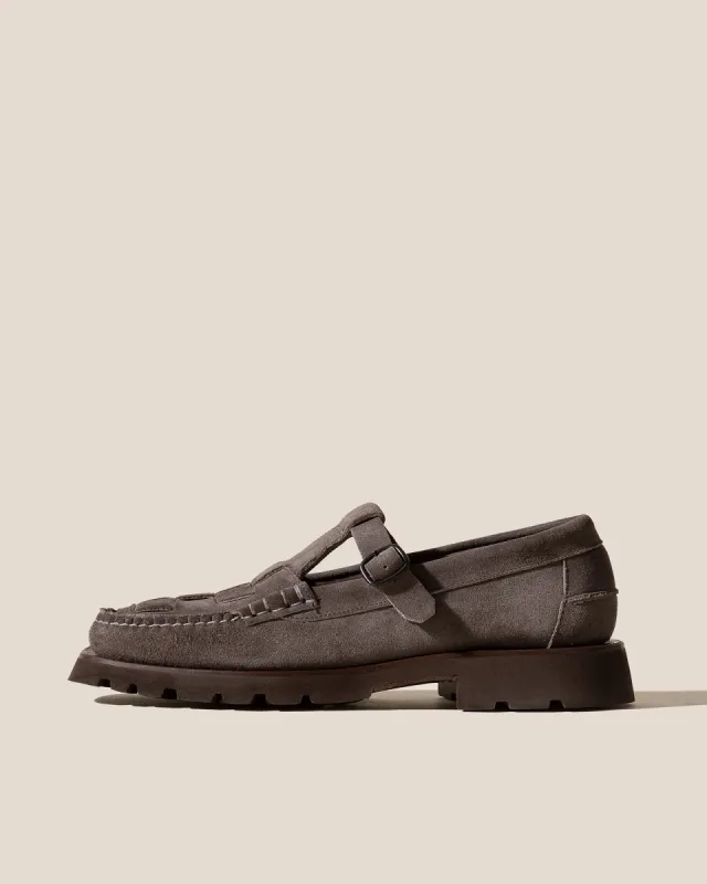 SOLLER SPORT SUEDE - Men's Tread Sole T-Bar Loafer sold by Hereu Studio