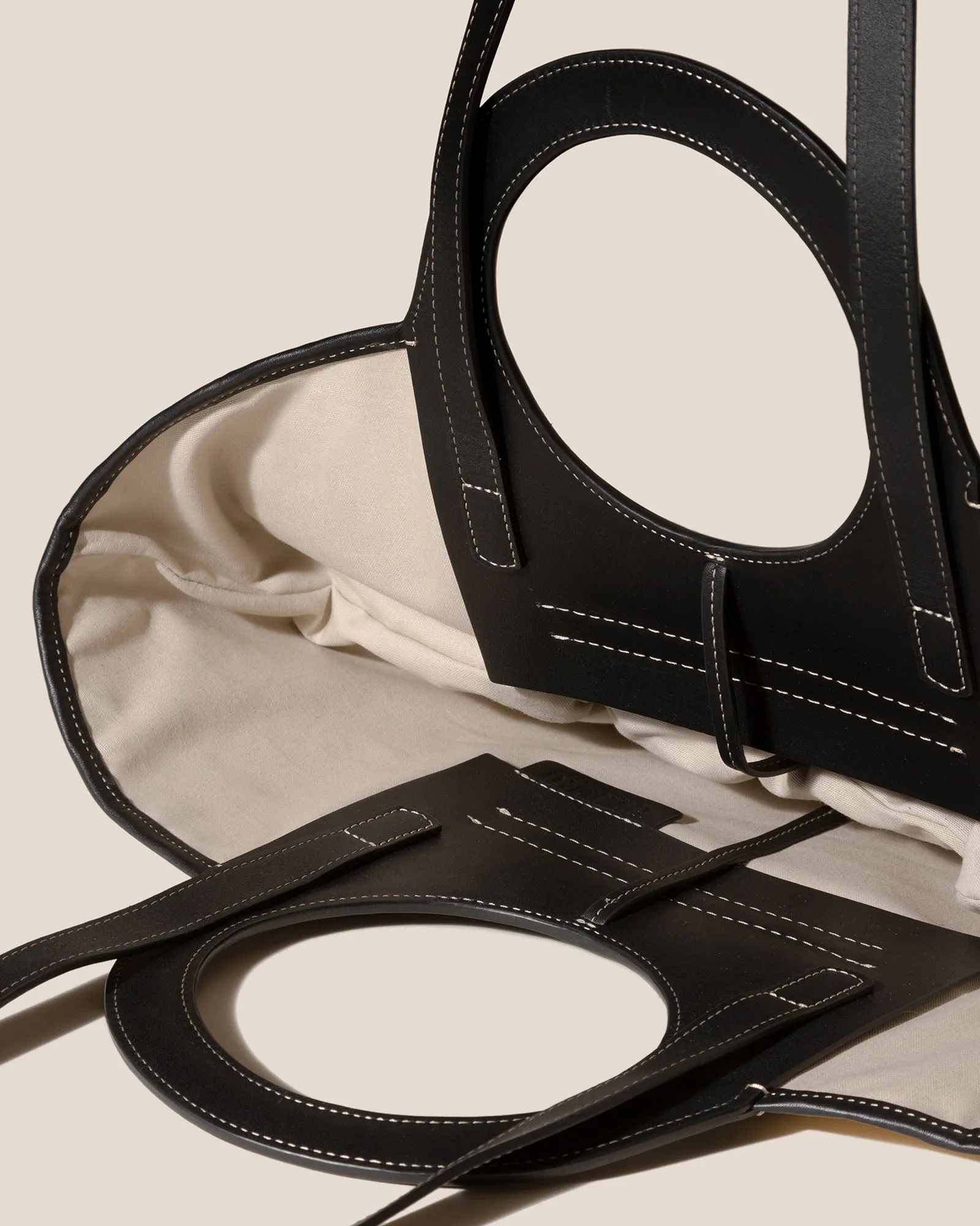 CALA S RAFFIA - Leather-trimmed Tote Bag sold by Hereu Studio product image thumbnail 3